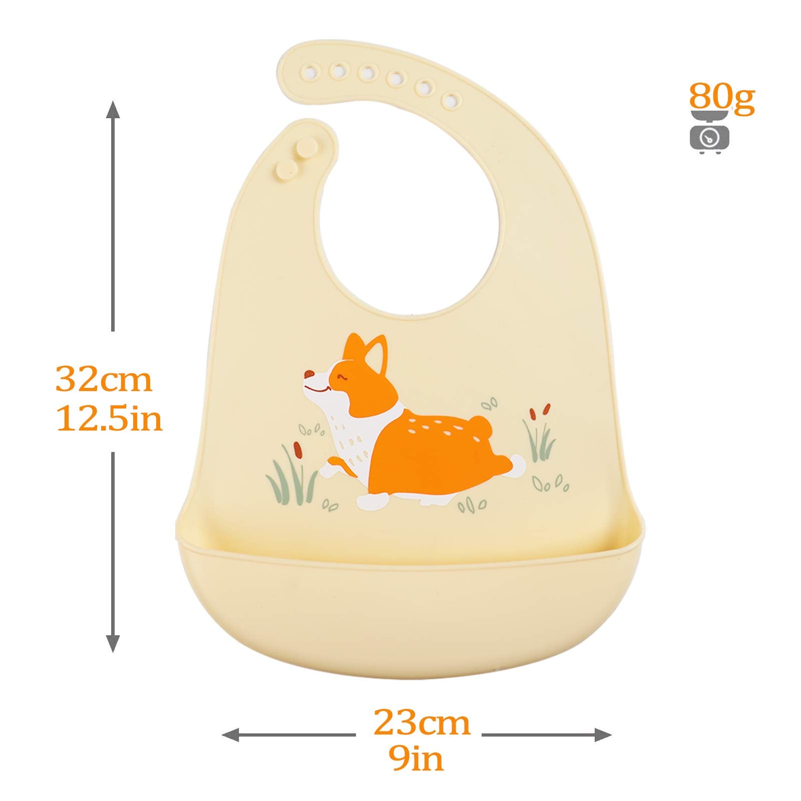 YINGJEE silicone feeding bibs 3pc set highlights compact, easy-to-store essentials