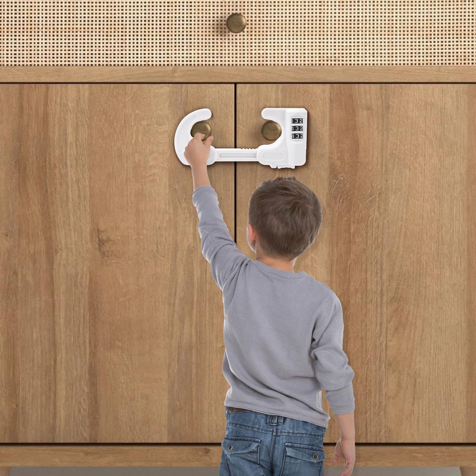 Yingranlock cabinet locks ABS material closeup highlighting durable odorless plastic