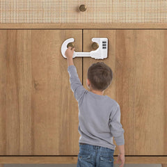 Yingranlock cabinet locks ABS material closeup highlighting durable odorless plastic
