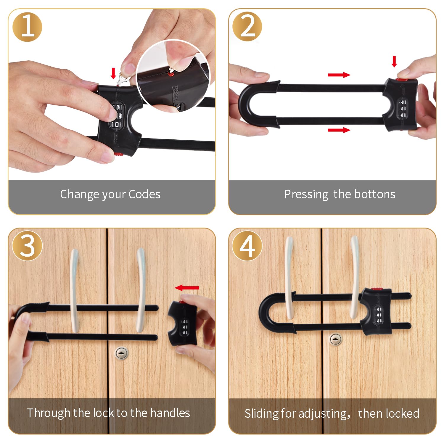 Yingranlock tool-free installation fits mushroom, D-shaped, and annular handles.