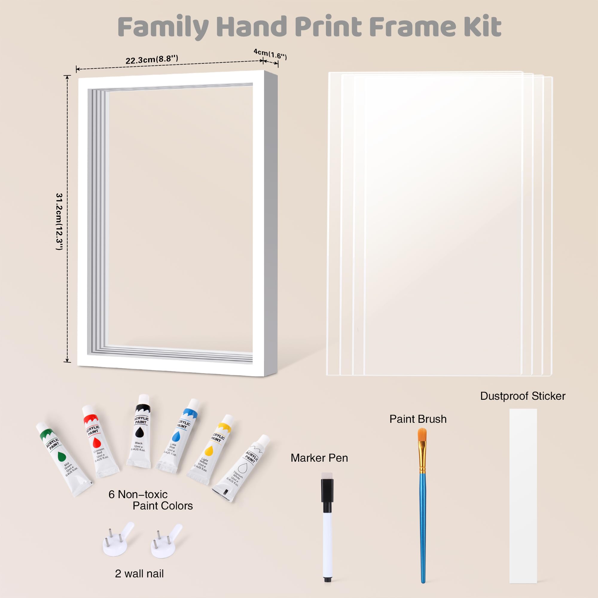 Yingsu Family Handprint Kit gift-ready keepsake for celebrations.