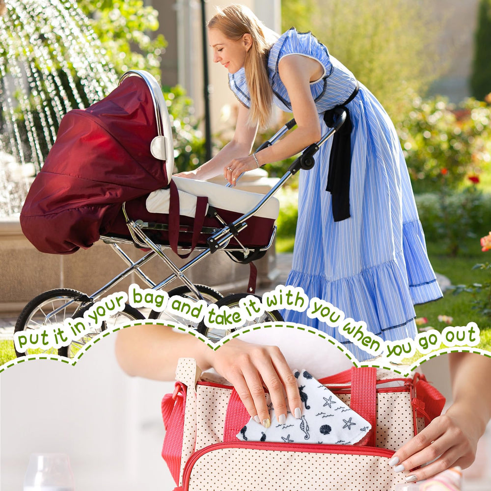 Yinkin soft flannel interior layer provides gentle moisture absorption.