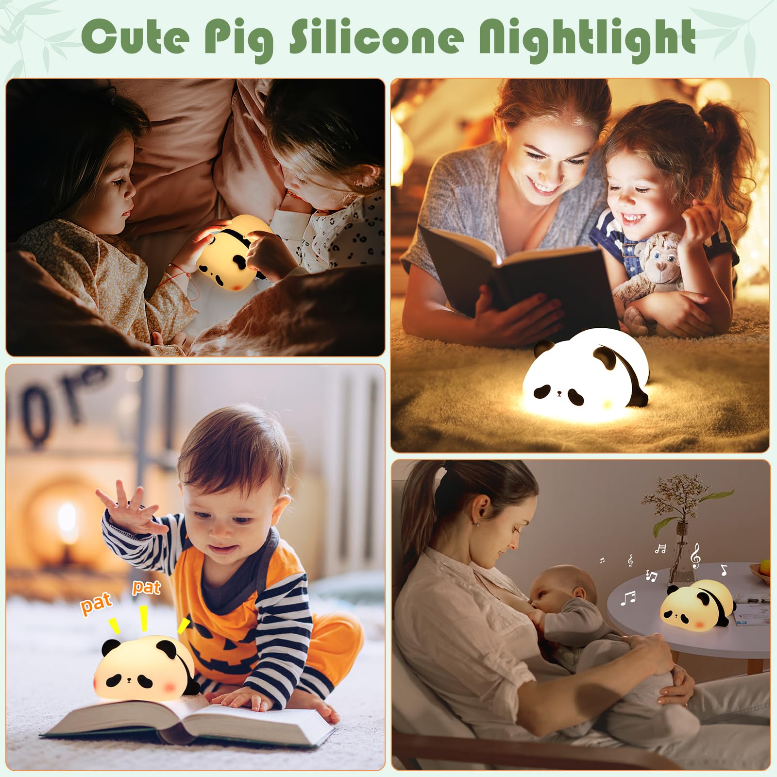 YISUN Panda night light makes a thoughtful nursery gift for new moms and families.