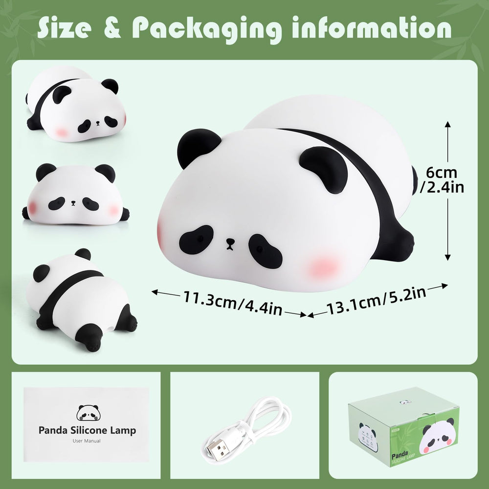 YISUN Panda night light includes a 30-minute timer for automatic shut-off.
