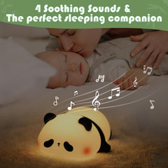YISUN Panda night light with white noise sounds to soothe kids at nap or bedtime.
