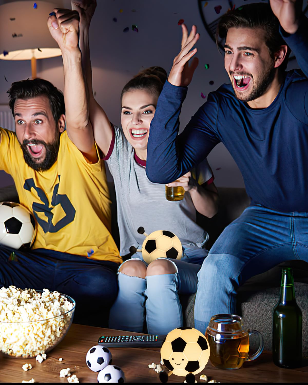 YISUN soccer night light gift-ready packaging suits birthdays.