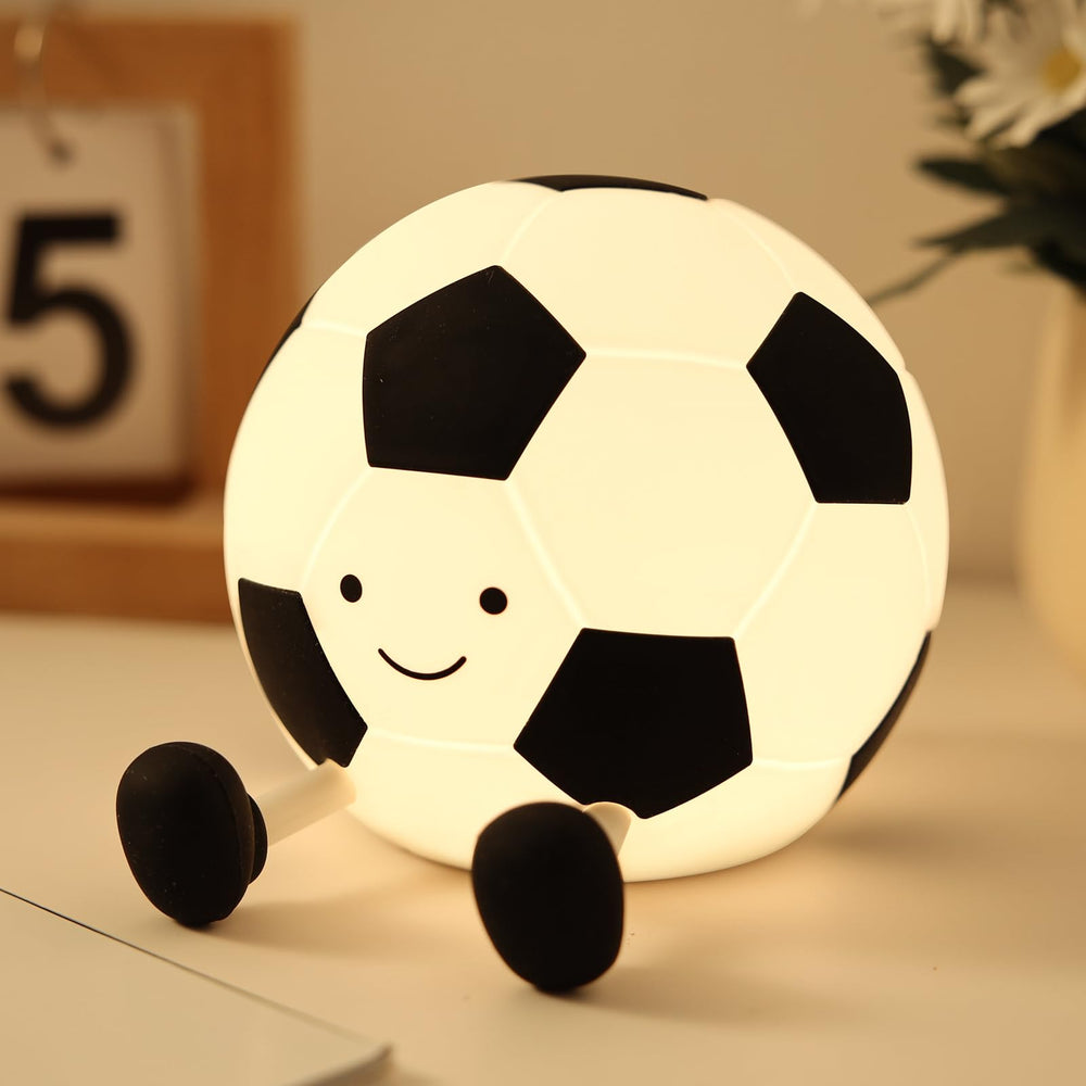 YISUN soccer night light with unique design doubles as stress-relief decor for kids.
