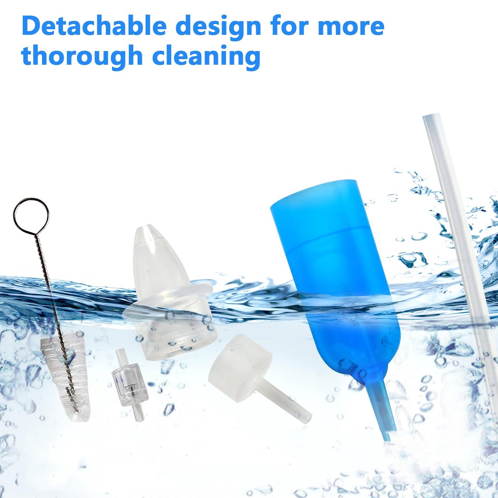 Yiupea soft silicone nasal tip for gentle cleansing.