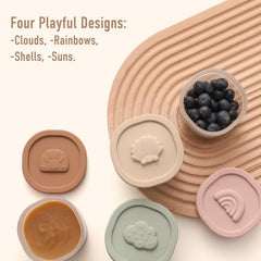 YIVEKO shell-lid container features airtight seal for freshness and odor control.