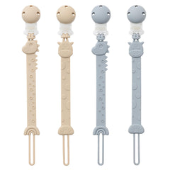 YIVEKO pacifier clip dinosaur design securely attaches to clothing for mess-free outings