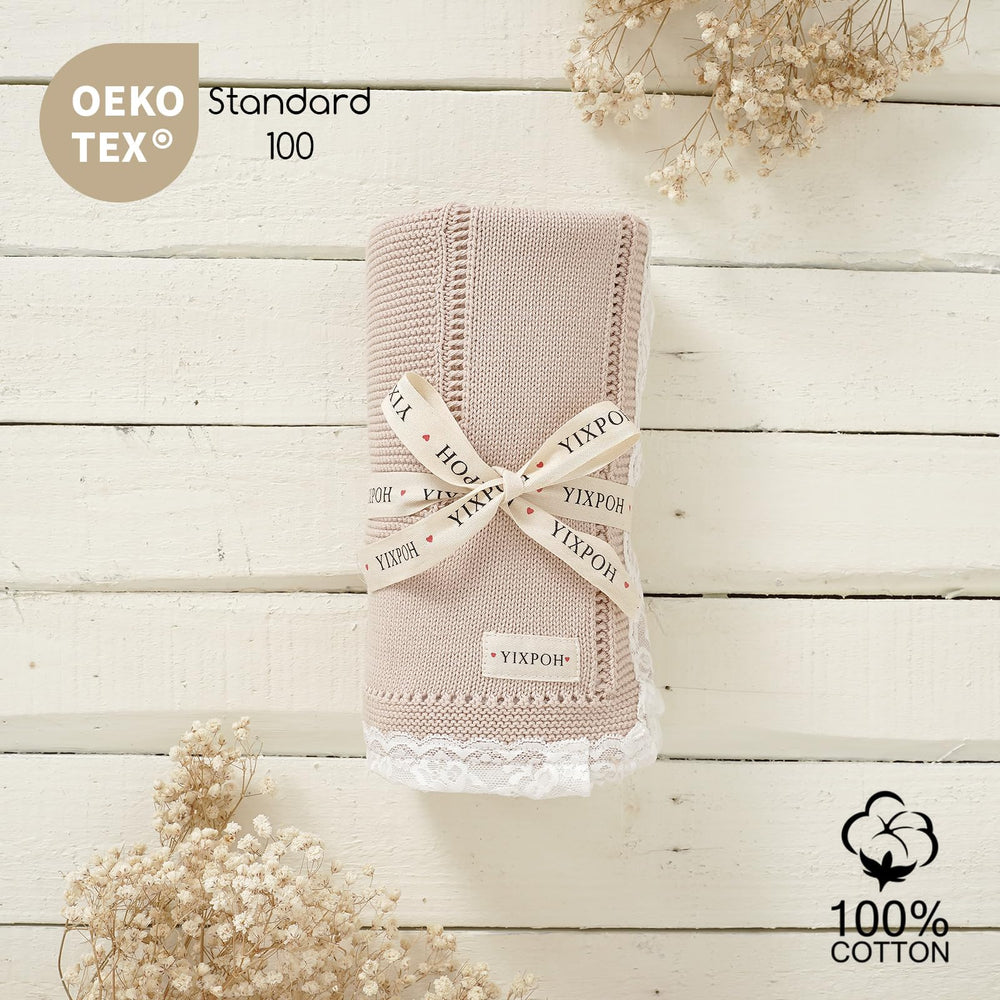 YIXPOH camel baby blanket in stroller for on-the-go coziness