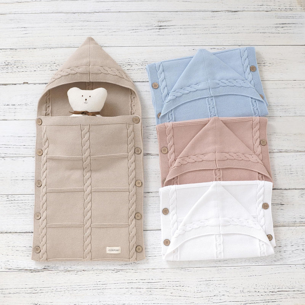 YIXPOH newborn swaddle blanket gift packaging shows ready-to-give presentation.