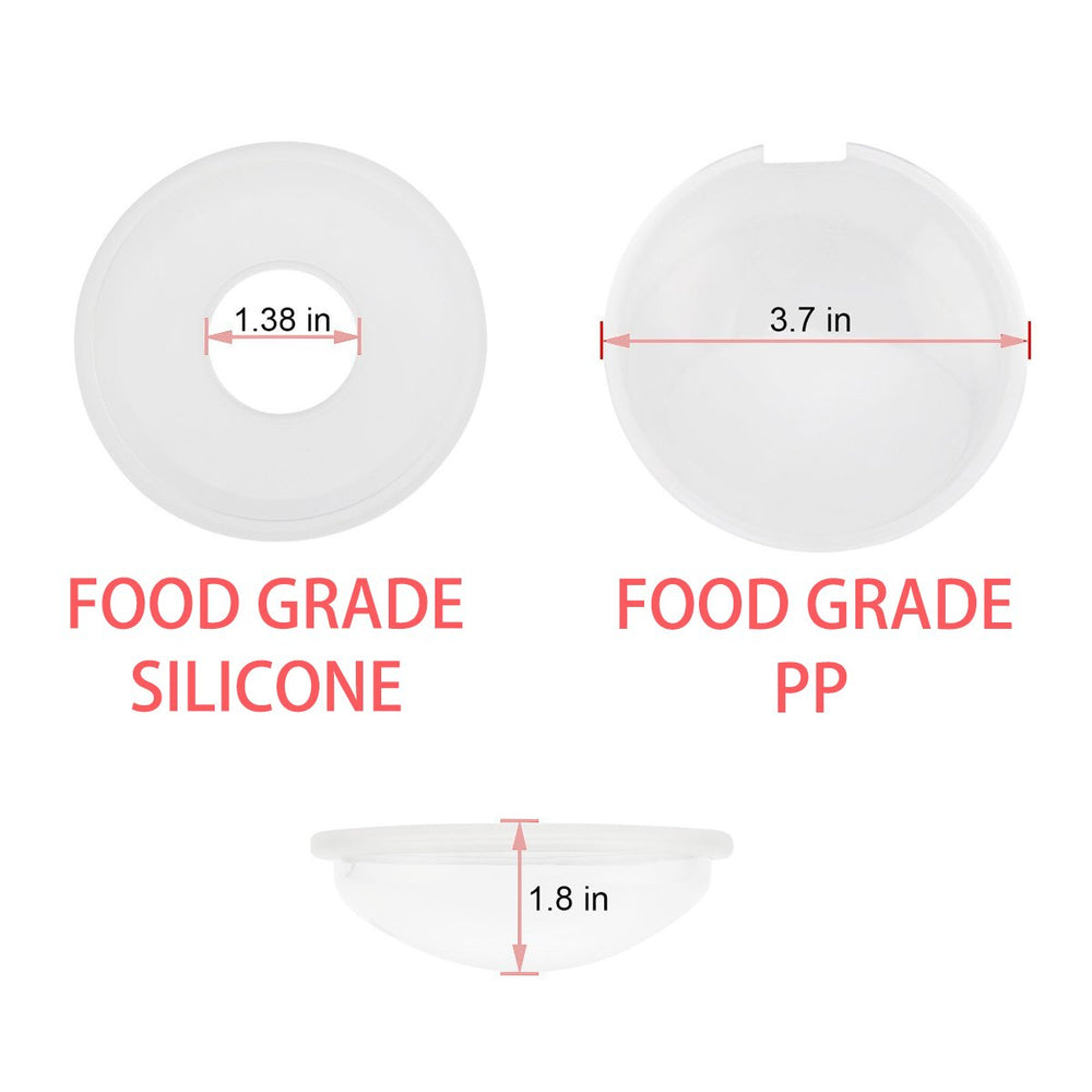YIYEE Breast Shells bottle transfer view depicting easy milk transfer.