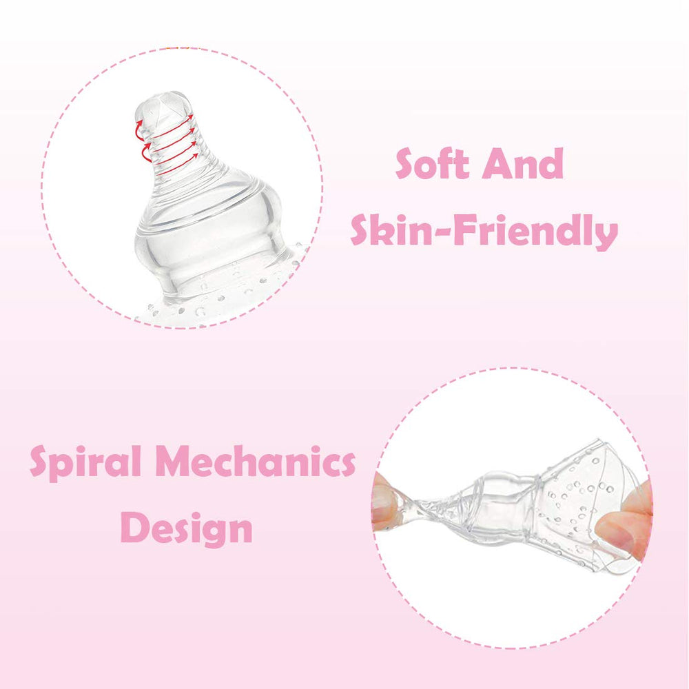 YIYEE nipple shield 20mm side view shows lightweight design for mom to hold.