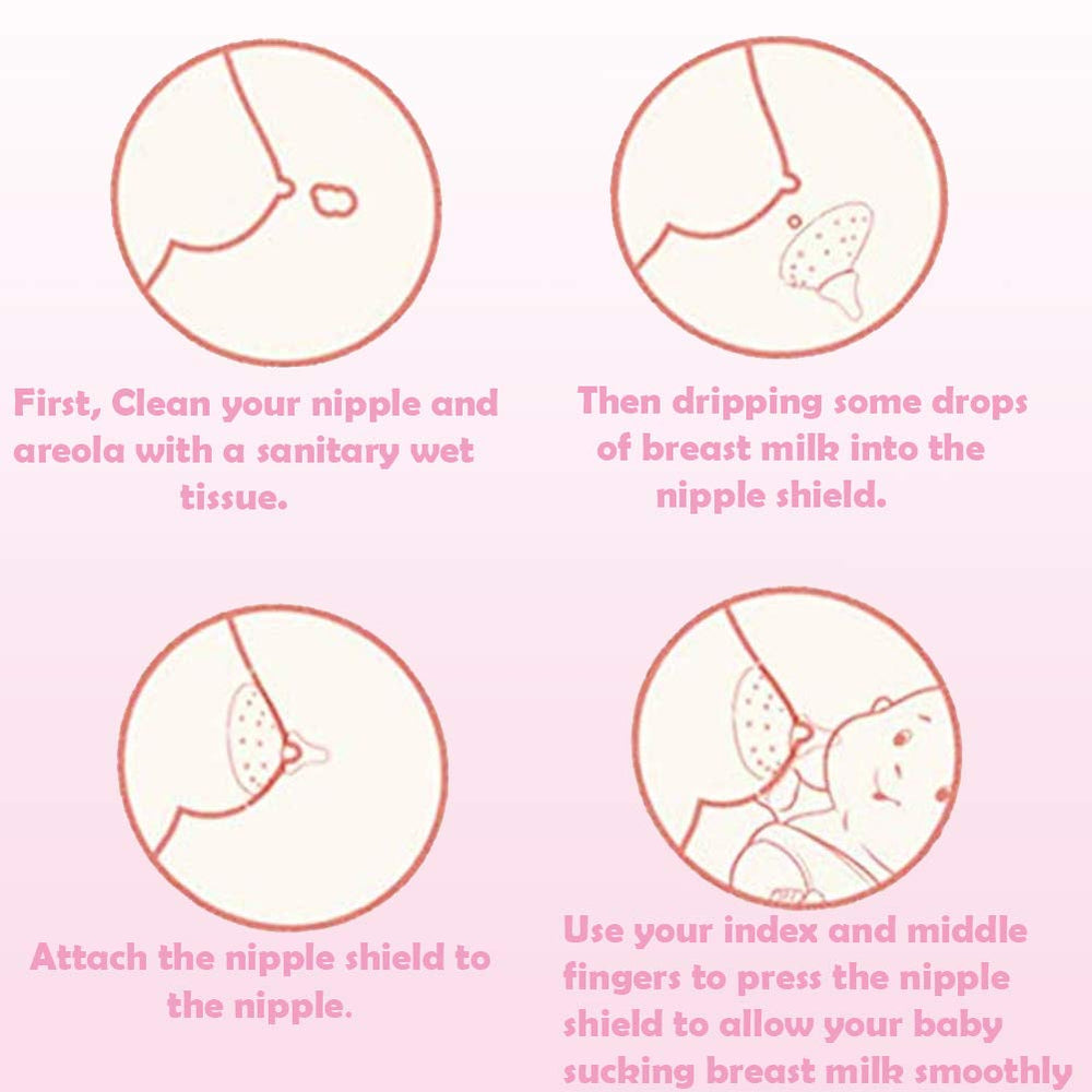 YIYEE nipple shield areola contact point enables more authentic latch.