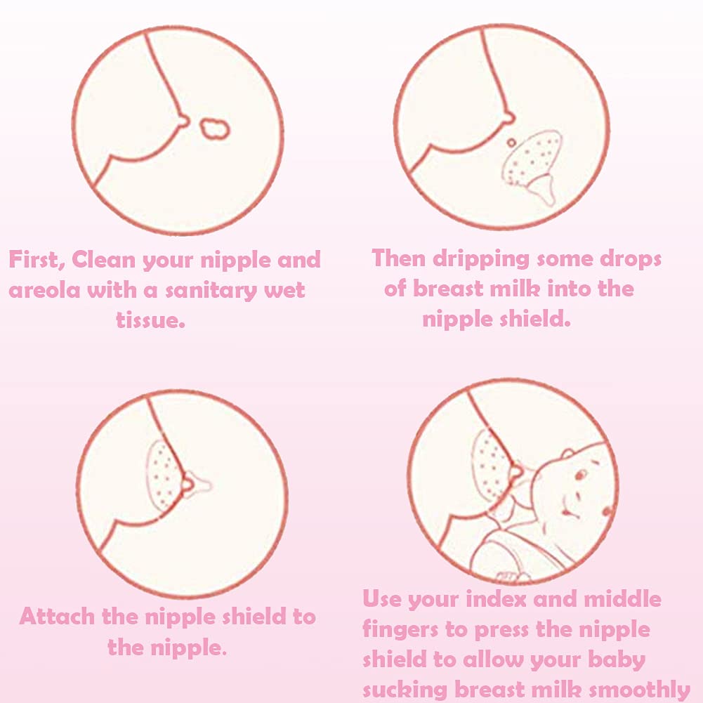 YIYEE nipple shields carrying case included storage for on-the-go feeds.