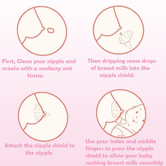 YIYEE nipple shields carrying case included storage for on-the-go feeds.