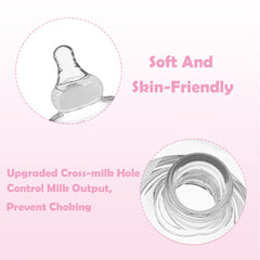 YIYEE nipple shields spiral-pacifier design aiding comfortable latching during feeds.