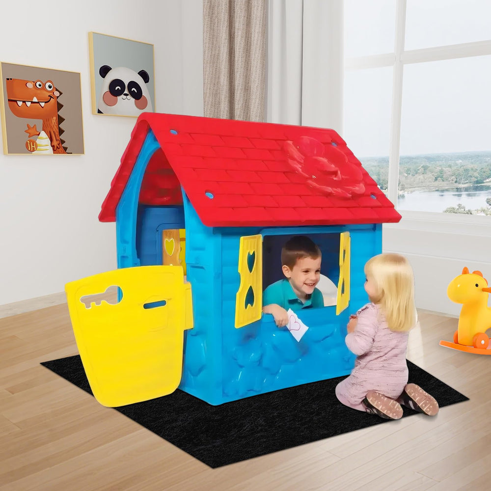 YIYIREA playmat with non-slip backing for stable outdoor play.