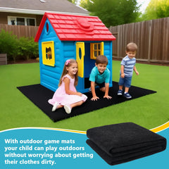 YIYIREA playmat on patio protects dirt and cushions play.