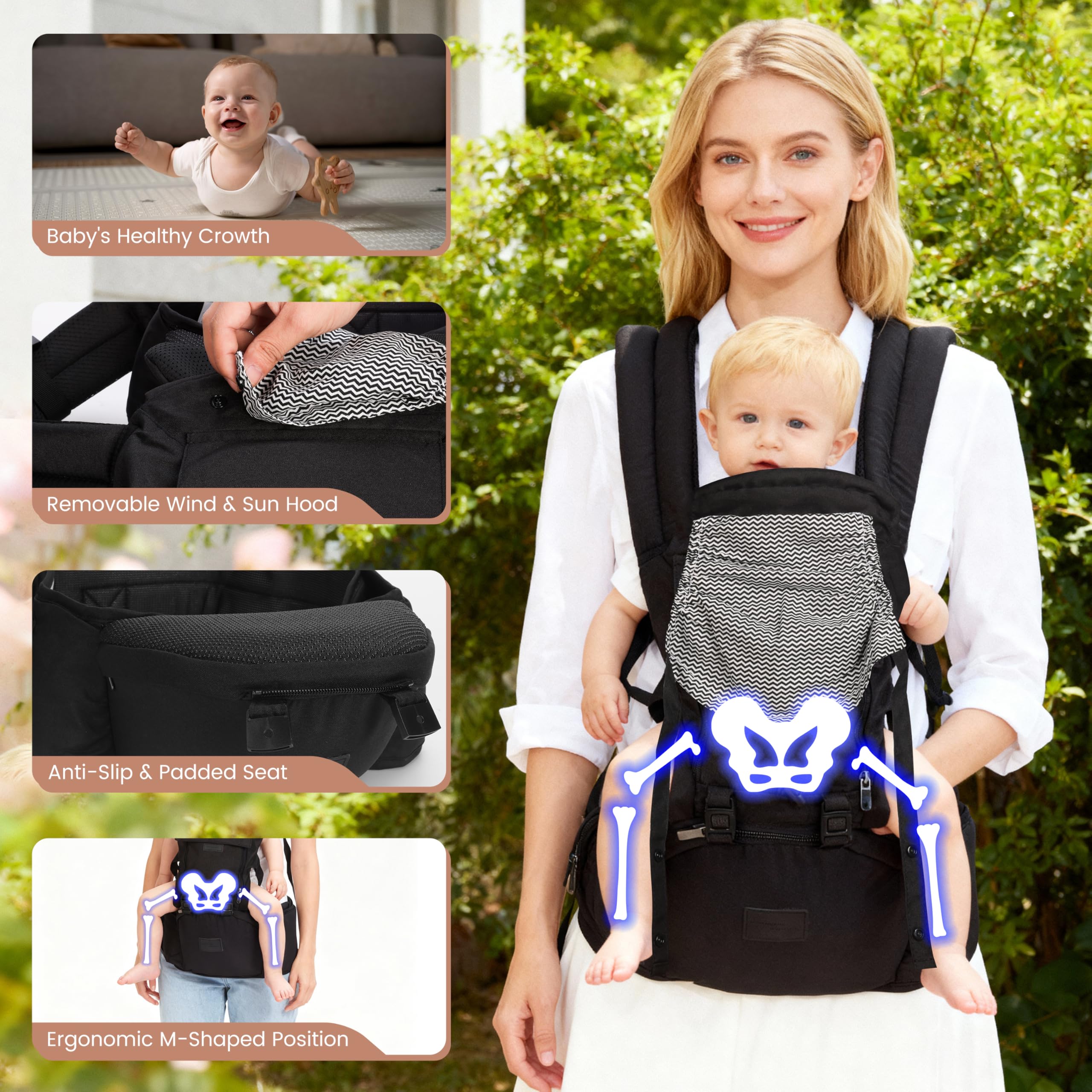 YIYUNBEBE on-the-go design supports shopping and travel with ease.