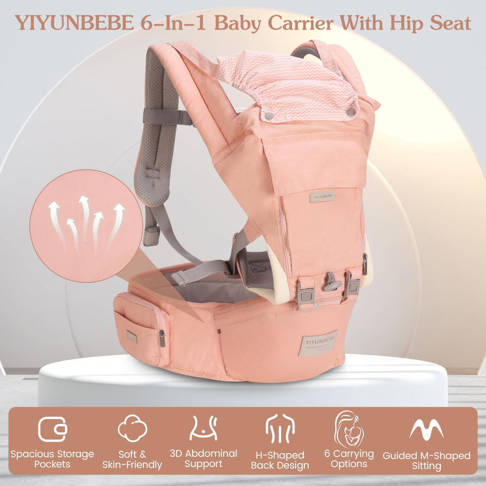 YIYUNBEBE ergonomic shoulder straps relieve fatigue during extended wear.