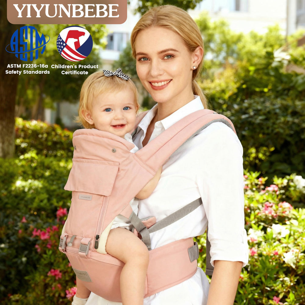 YIYUNBEBE front carry position offers easy access and bonding.