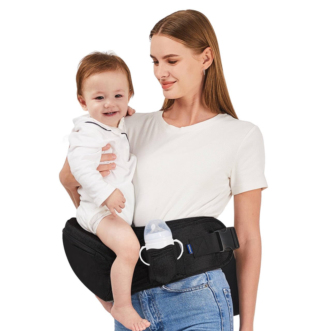YJOEKAP baby hip seat carrier with soft materials for gentle skin contact.