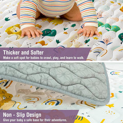 YJORIX foldable baby play mat compact and easy to pack for travel