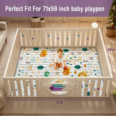 YJORIX 71x59 playmat offers ample space for crawling sessions