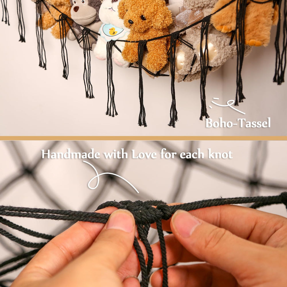 YKBU boho tassels hammock adds decorative nursery organization