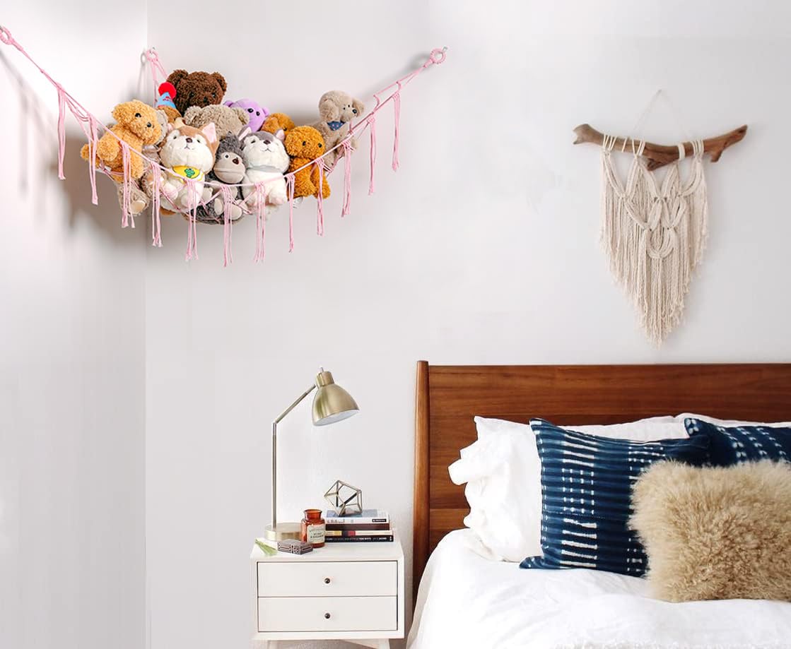 YKBU cotton-rope hammock provides sturdy handmade storage