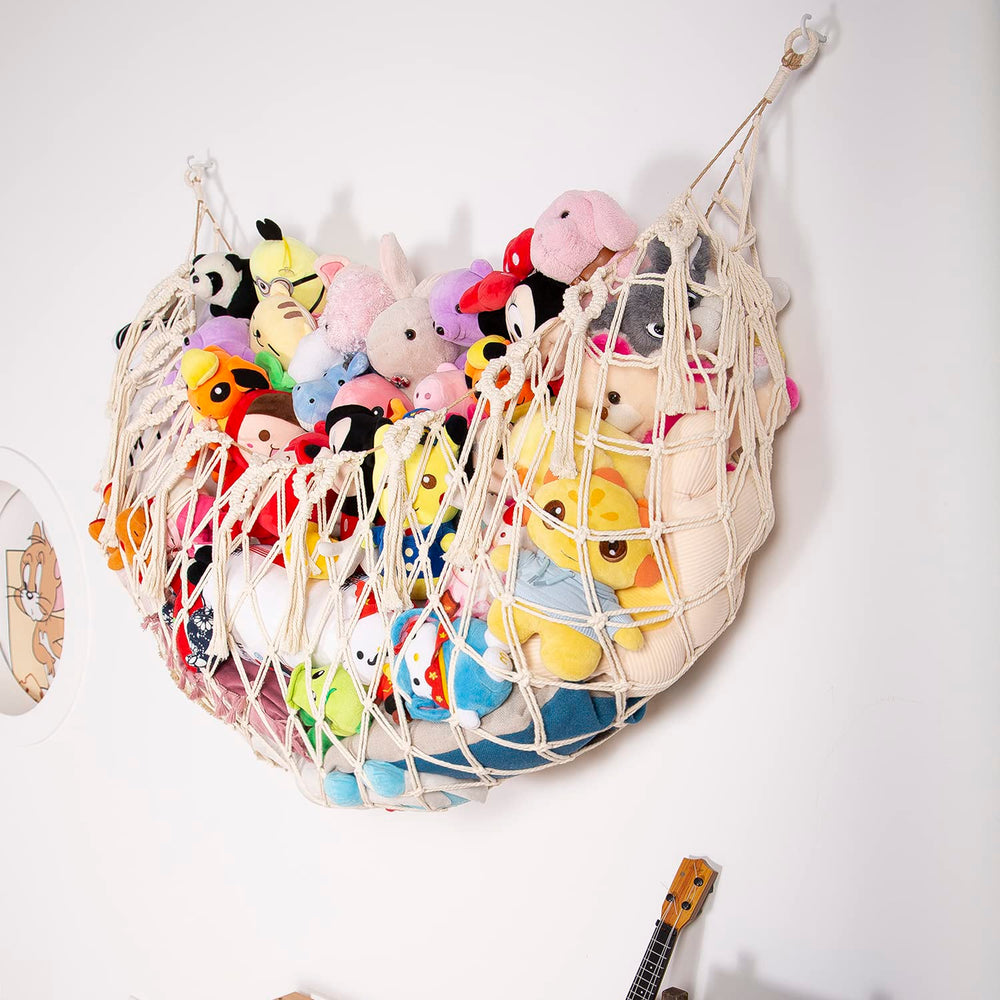 YKBU large-capacity cream 60in hammock shows plenty of plush storage with floor-space gain