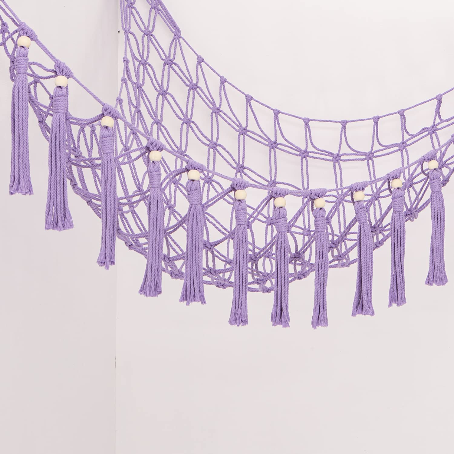 YKBU purple nursery decor hammock creates cozy storage for kids' room