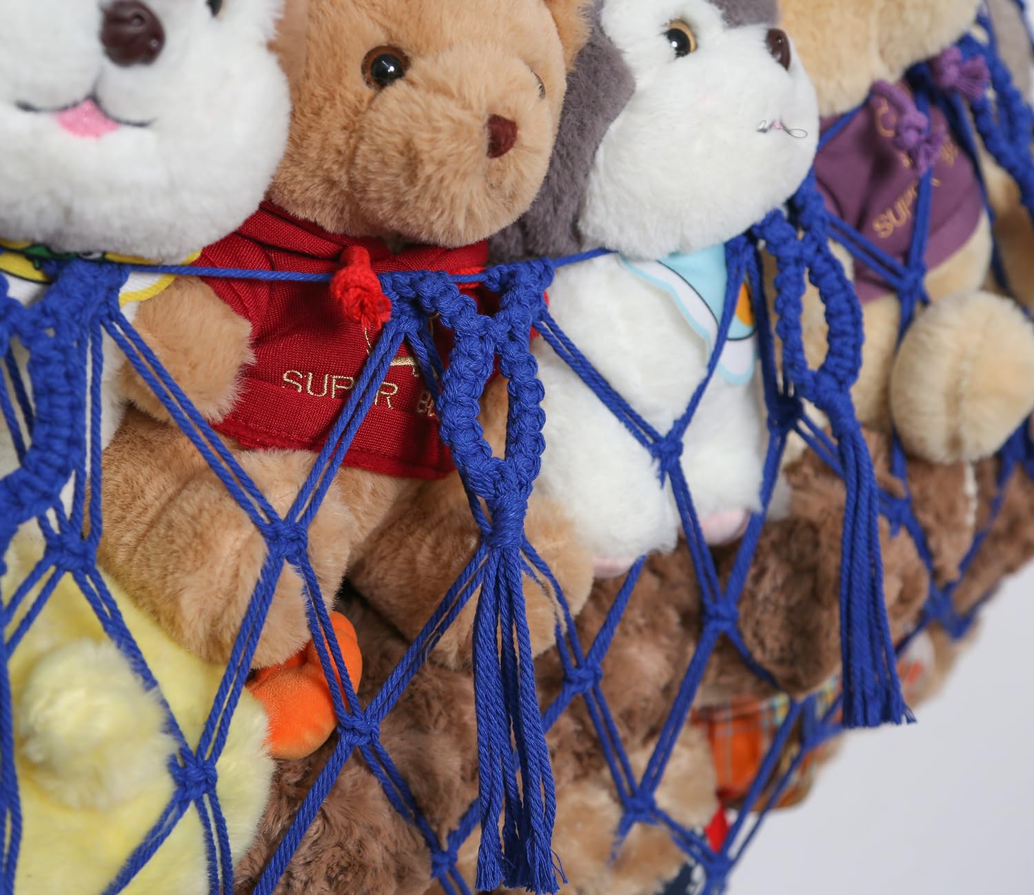 YKBU wall installation with safety rings keeps toys secure and accessible