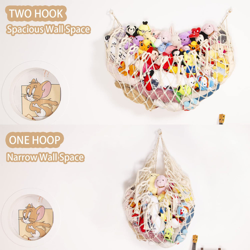 YKBU wall-mount cream hooks demonstrate quick tidy installation for secure toy display
