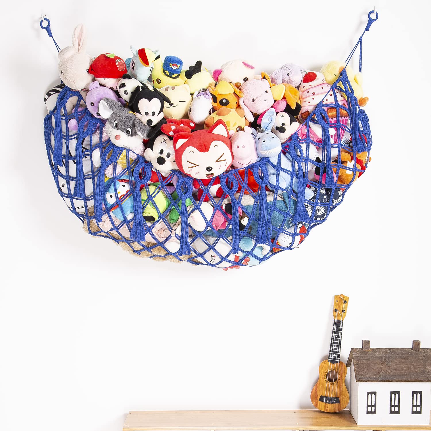 YKBU wall-mounted toy storage keeps playrooms tidy in bedrooms.