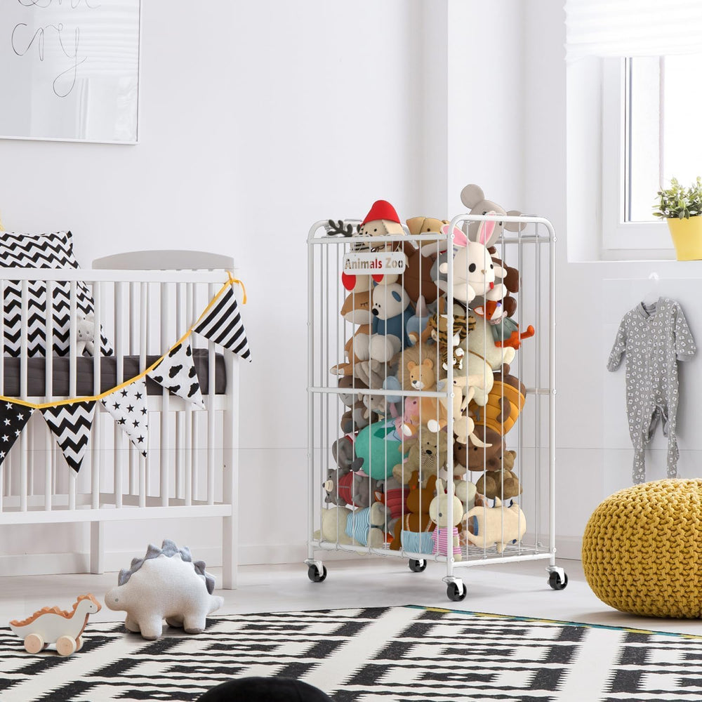 YKDIRECT 250L organizer in a nursery demonstrates tidy, spacious toy storage.
