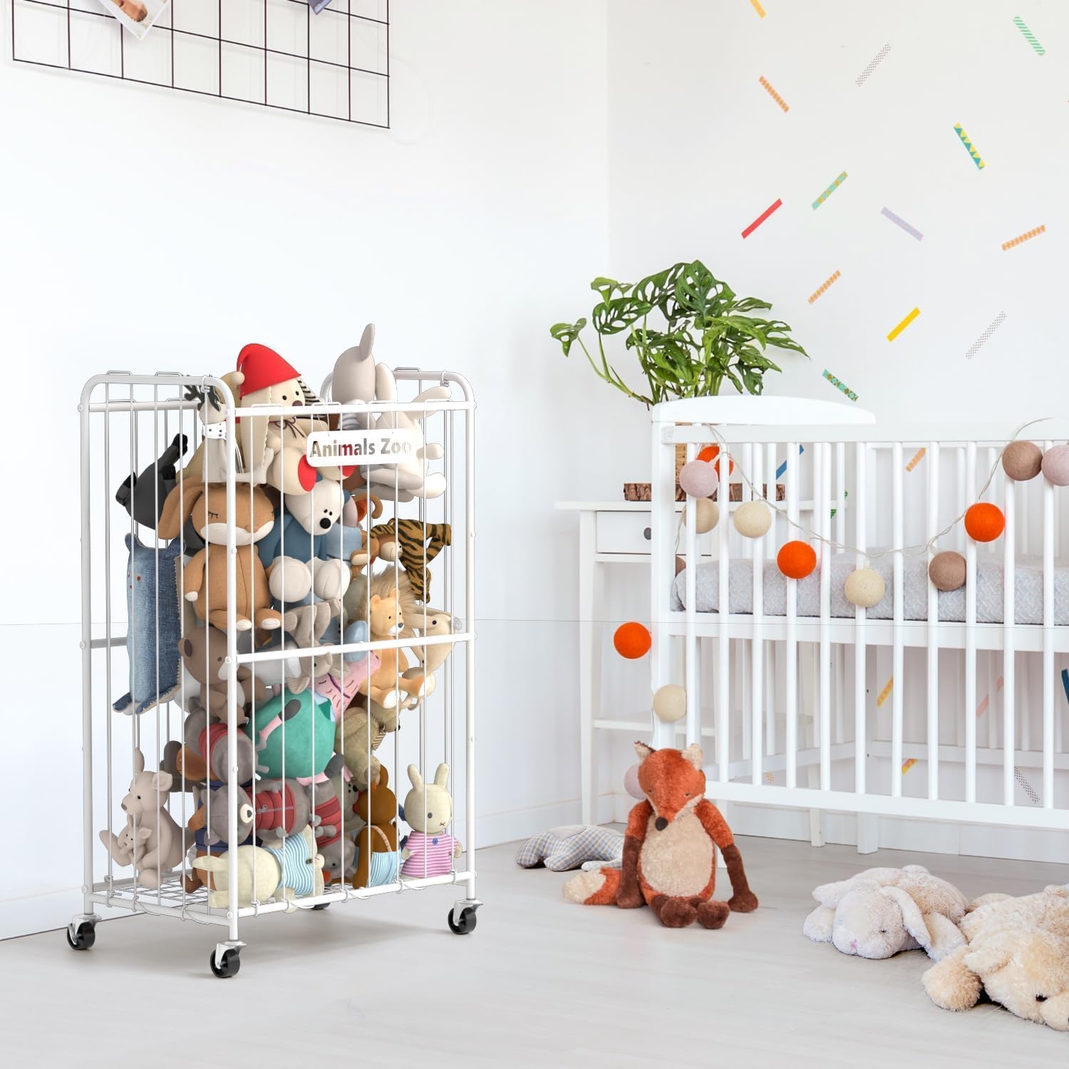 Playroom setup with YKDIRECT organizer highlights easy access and organization.
