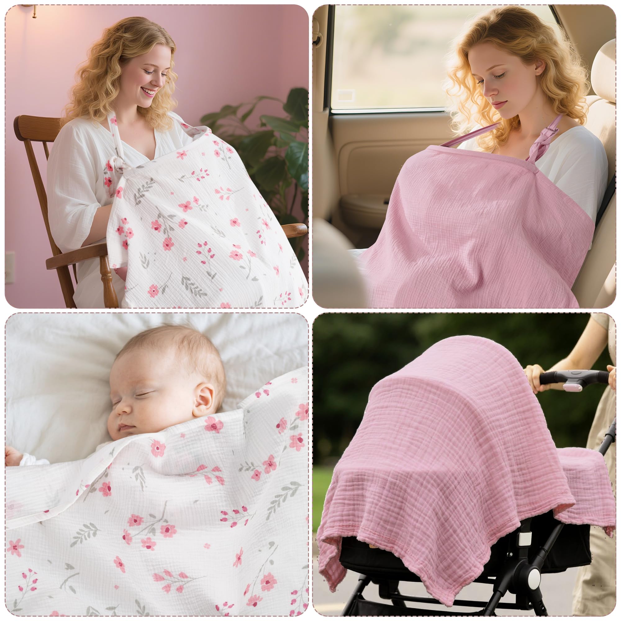 YKYUASD nursing cover car seat canopy, lightweight shielding.