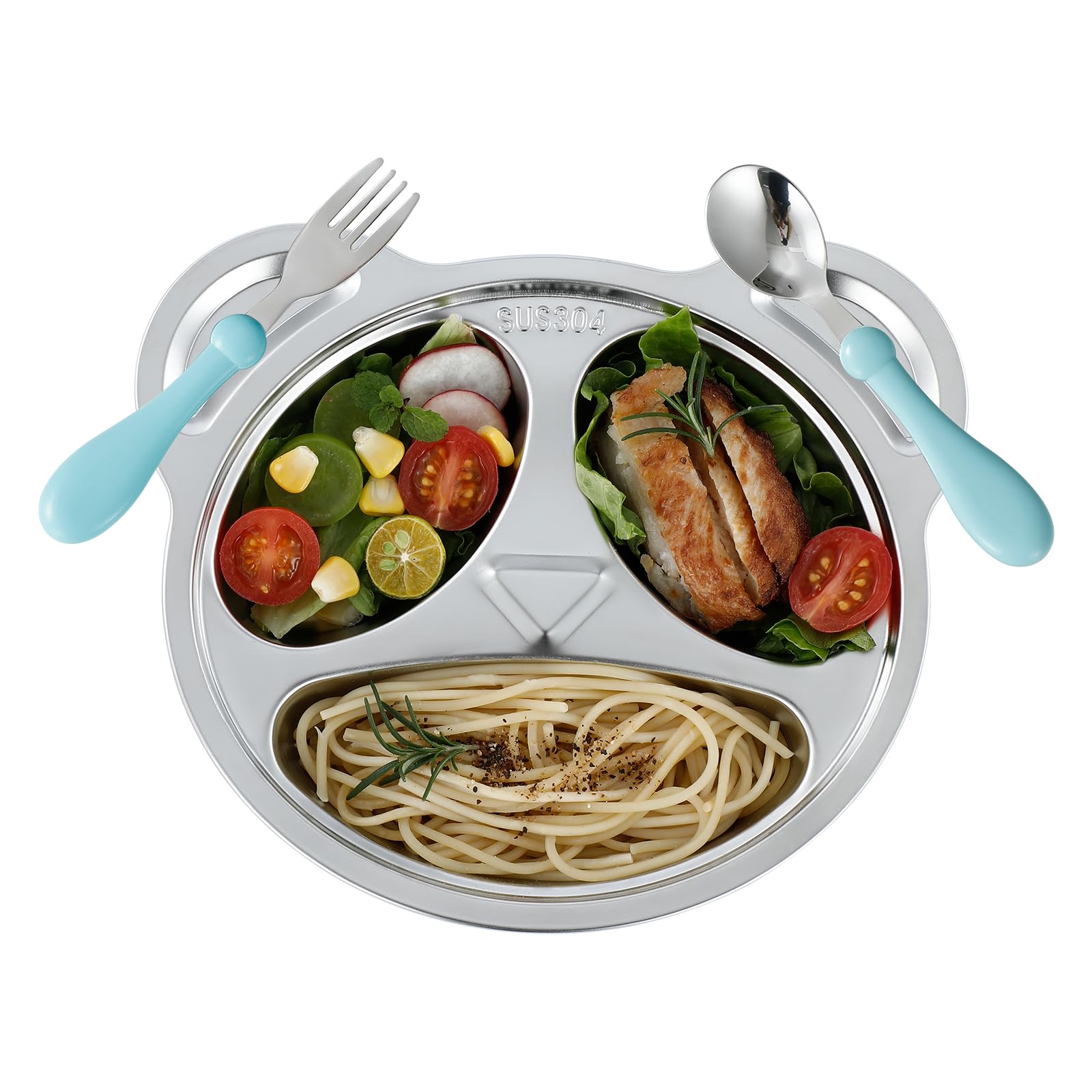 YLARMY four-plate set supports organized meals and easy sharing at family dinners.