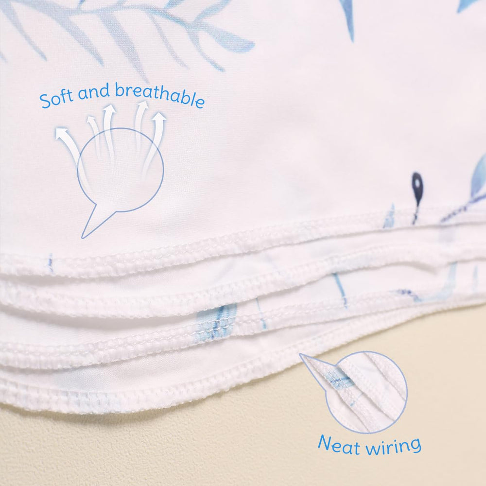 Ylsteed swaddle blanket can be used as a stroller canopy for outdoor outings.