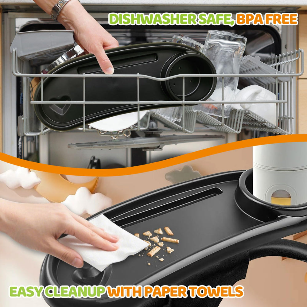 YMGN snack tray phone slot enables easy access to calls or music on the go