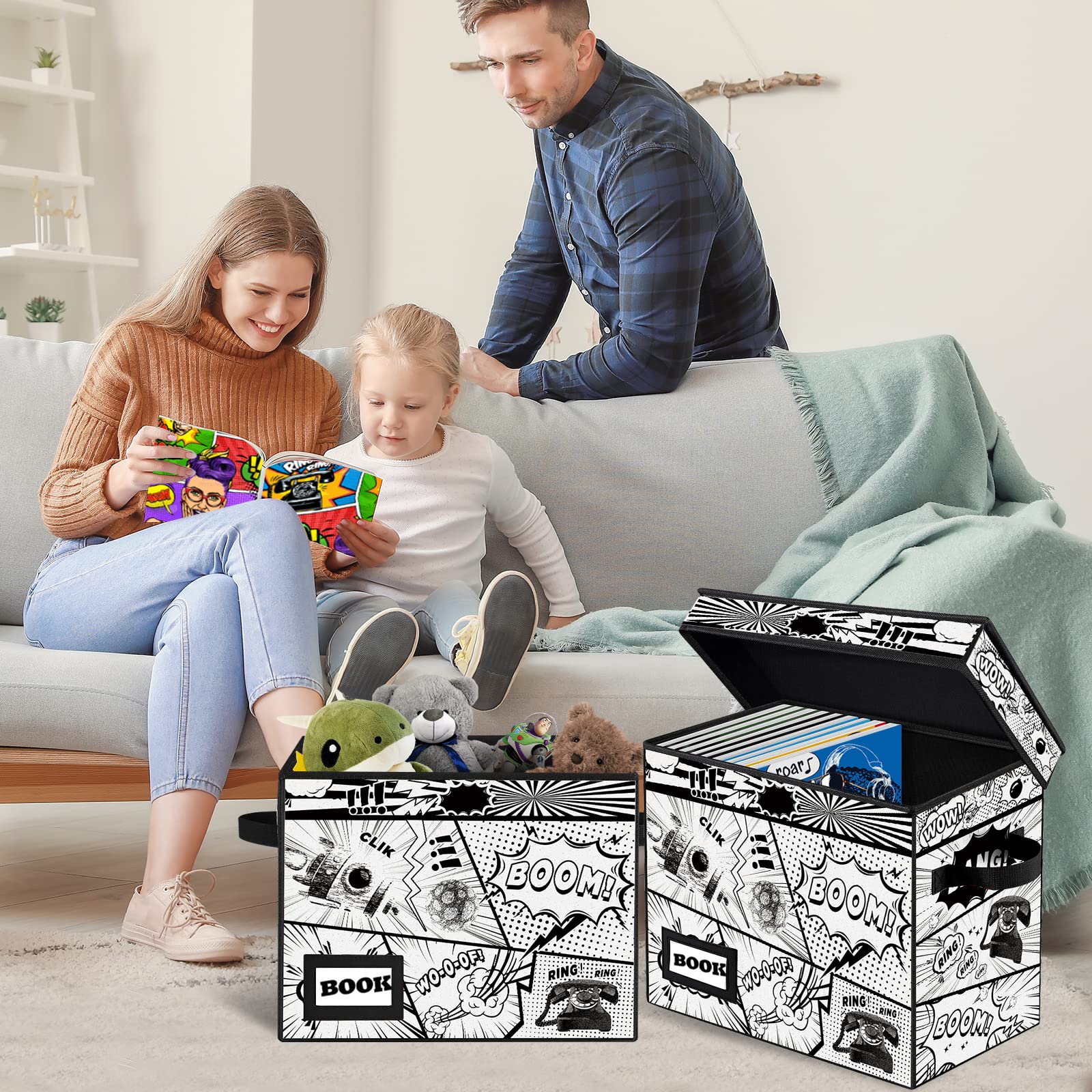 YNSZAS five-pack storage boxes for organized collection.