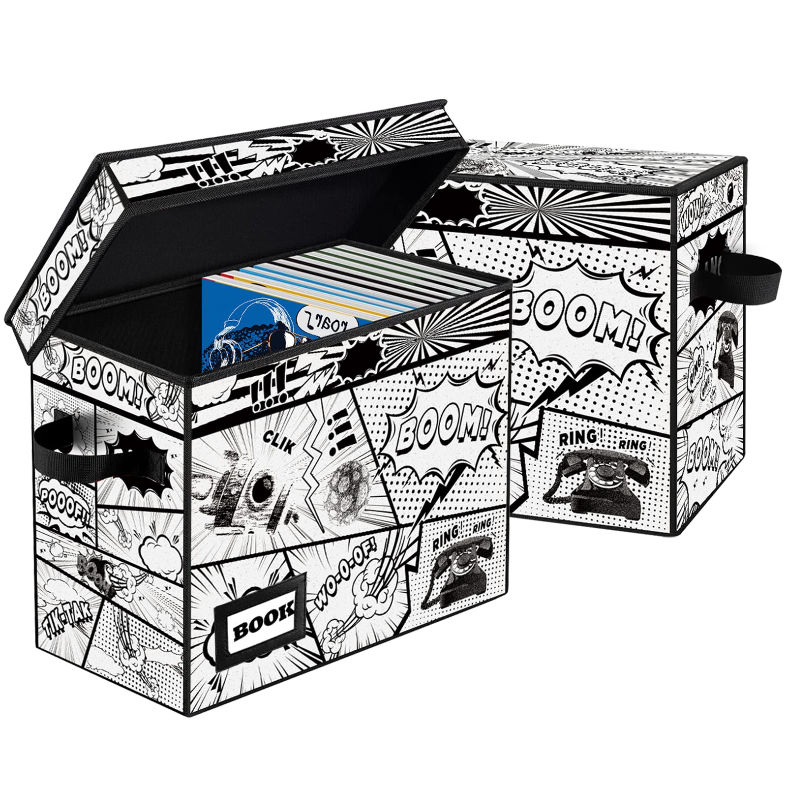 YNSZAS comic box closed with lid protects contents from dust