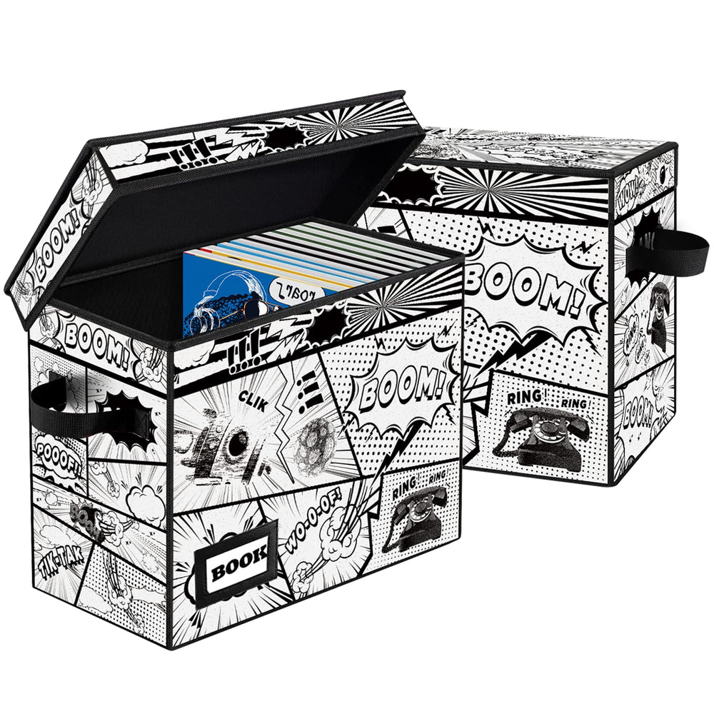 YNSZAS comic box closed with lid protects contents from dust