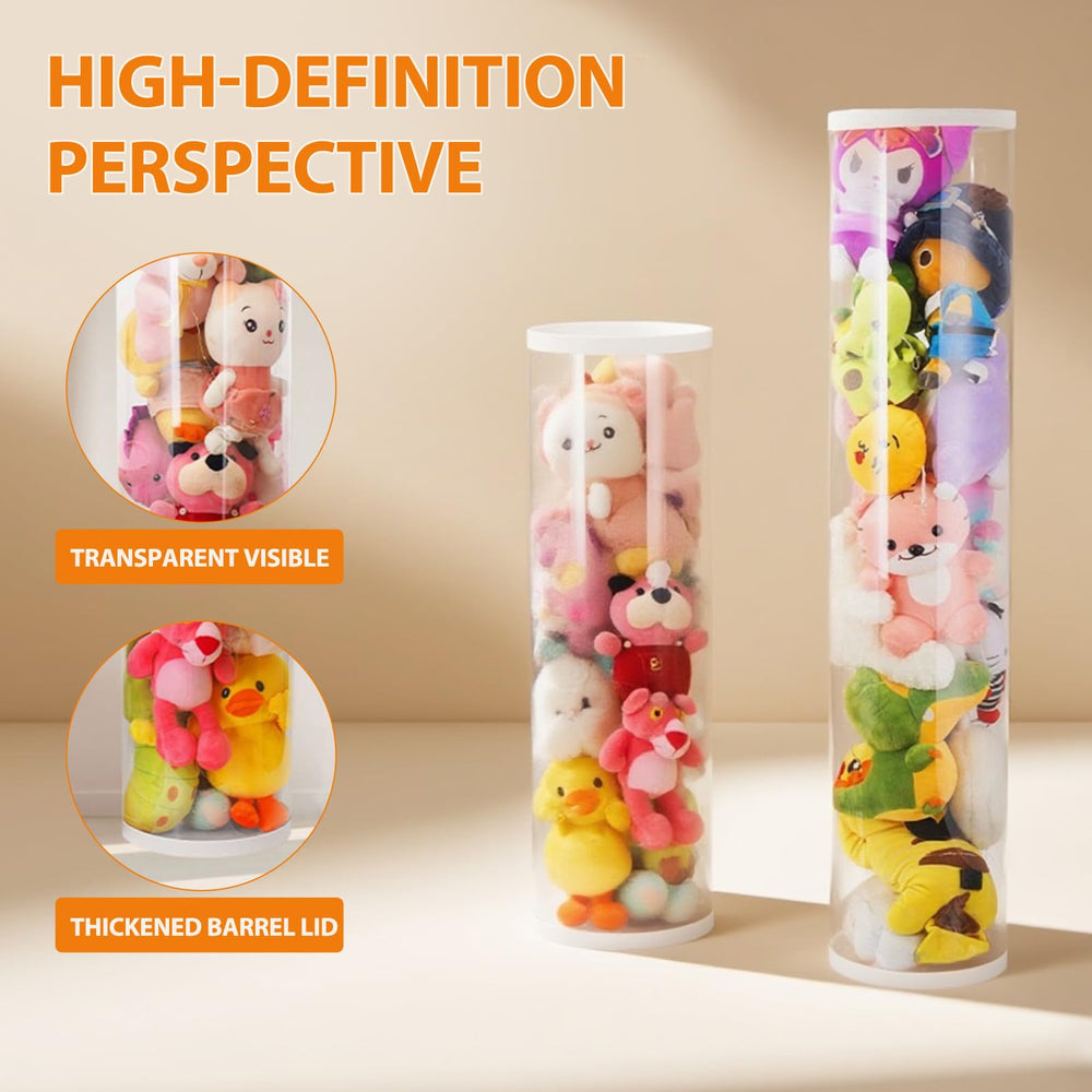 YOAIQIV decorative display case doubles as a toy keeper.