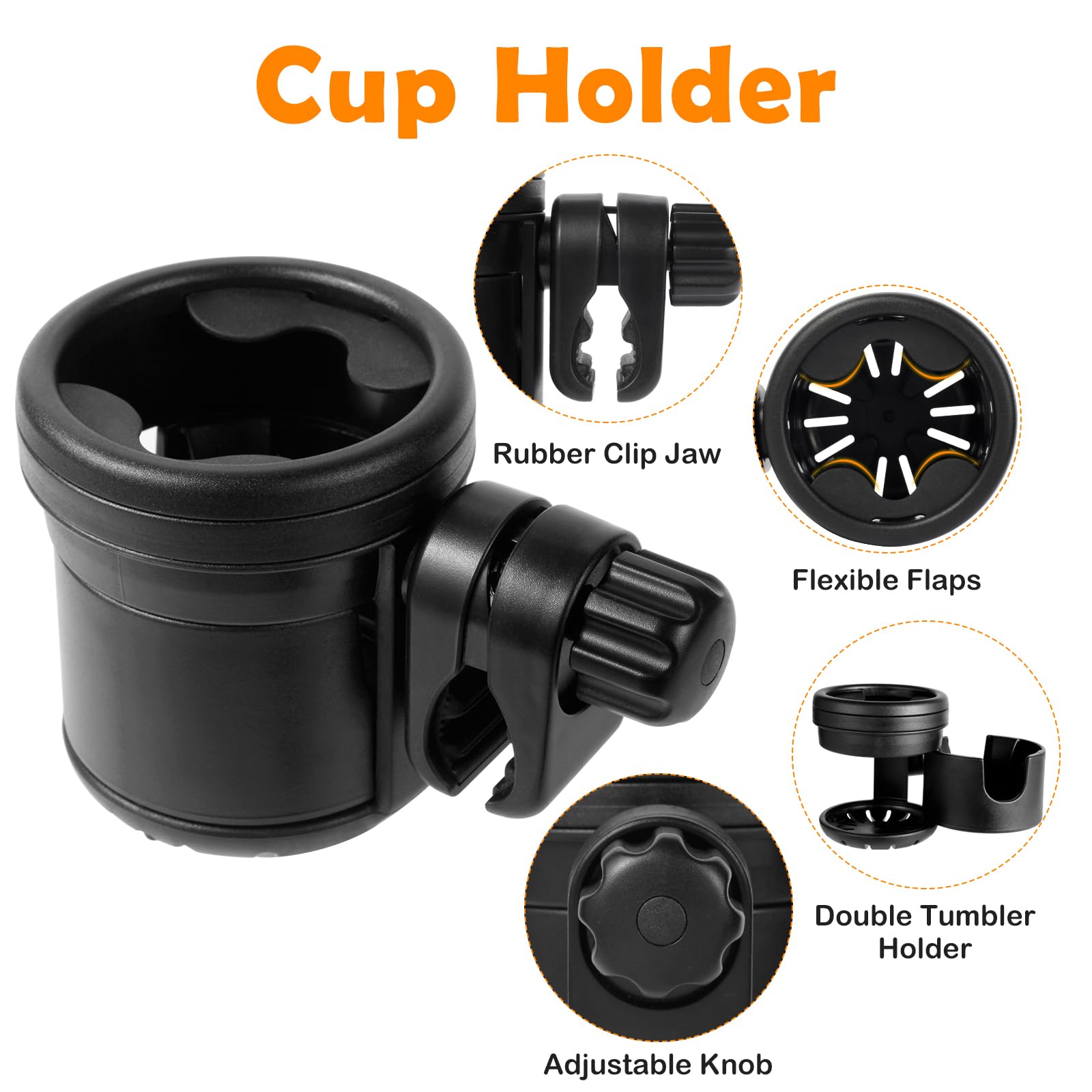 Yoamez silicone-non-slip liners prevent spills during bumpy rides.