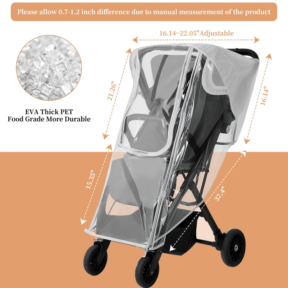 Yoamez Nuna DEMI rain cover compatible with multiple Nuna models.