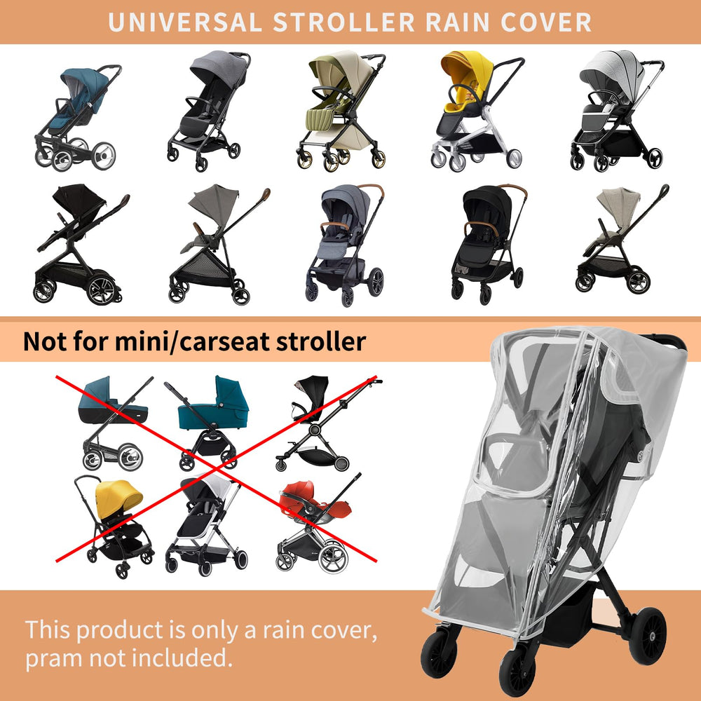 Yoamez Nuna TRVL rain cover with snug fit for stormy walks.